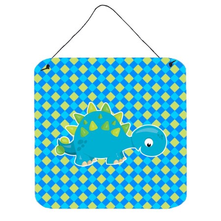 Carolines Treasures Stegosaurus Dinosaur Wall or Door Hanging Prints BB6897DS66